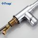 F6052 (H52) Змішувач для кухні вухо висувний гусак 2 режими латун. корпус гайка &Oslash;35 Frap 1/10, Хром
