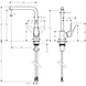 Смеситель для кухни Hansgrohe Focus E2 31817670