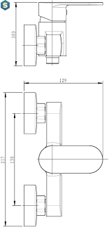 Смеситель для душа Koller Pool Round Arc RA0400, Хром