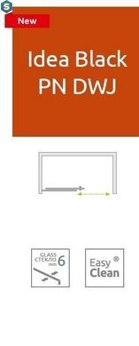 Шторка для ванны Radaway Idea Black PN DWJ 170 10003170-54-01R правая