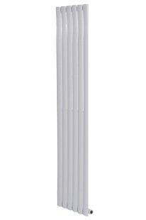 Вертикальный дизайнерский радиатор отопления Arttidesign Rimini 6/1800/354/50 белый матовий, Белый матовый