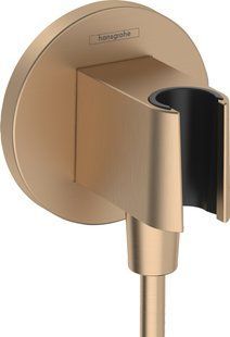 Шлангове під'єднання Hansgrohe FixFit Porter S з тримачем Brushed Bronze 26888140