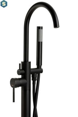 Змішувач для ванни Corsan Lugo black matt підлоговий CMB7535BL, Черный матовый