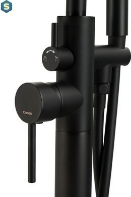 Змішувач для ванни Corsan Lugo black matt підлоговий CMB7535BL, Черный матовый