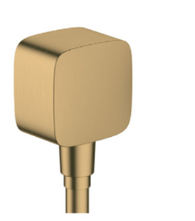 Шлангове під'єднання Hansgrohe FixFit E зі зворотнім клапаном Brushed Bronze 26457140