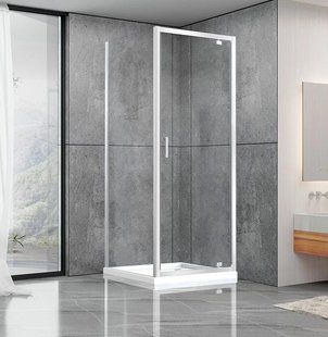 Душова кабіна Dusel A-516 100x100x190 прозоре, Хром, прозорий, хром, 100x100