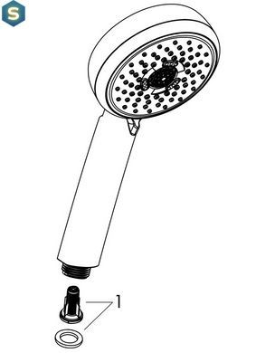 Ручний душ Hansgrohe MyClub 100 Multi White/Chrome 26681402
