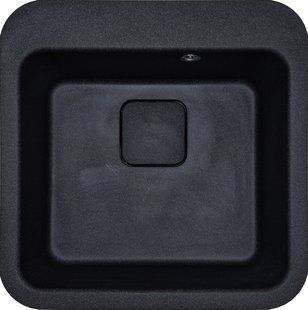 Кухонная мойка Adamant Exist 500x500x190 чёрный металлик 416223, Черный/золото