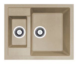 Кухонна мийка Adamant Duplex 610x495x200 Sand сахара 481223, Sand
