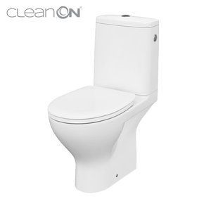 Унитаз-компакт 649 Cersanit Moduo CleanOn 010 3/5 с сиденьем duraplast Slim Soft Close K116-001