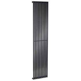 Дизайнерский радиатор Betatherm Quantum 1 H-1800 мм, L-405 мм (RAL7024M) нижнее подключение BQ 1180/10 7024М 99, Графит