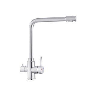 Смеситель для кухни с подключением к фильтру Kroner KRP Edelstahl Klassisch - ESG038 CV022992, Хром матовый
