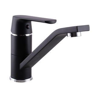 Смеситель для умывальника Globus Lux Laguna GLA-0203MQ-10-BB, Черный матовый