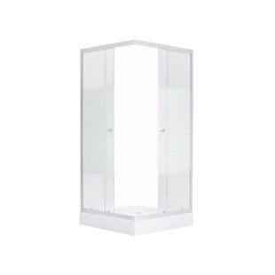 Душова кабіна Kroner KRP Eifel - Q.C.F.L. 90x90 cм CV029569, Хром матовий, матовий
