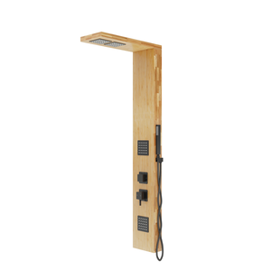 Душевая панель Corsan Basti bamboo black B002MBL, Дуб