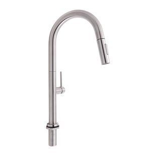Змішувач для кухні Qtap Lenicka з висувним виливом QTLEN9138103UN Brushed Nickel PVD, Зелений матовий