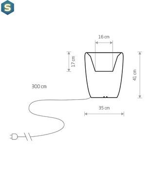 Світильник вуличний Nowodvorski 9711 Flowerpot E27 1x60W IP44 Wh
