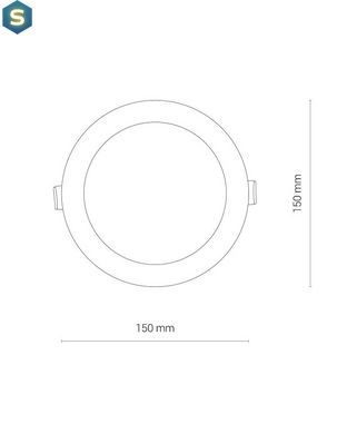 Точечный светильник Nowodvorski 8778 Kos LED 1x10W 4000K 850Lm IP44 Wh
