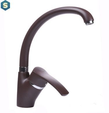 Змішувач для кухні Globus Lux GLQU-0203S-BIG-6-Marone, Цемент матовий