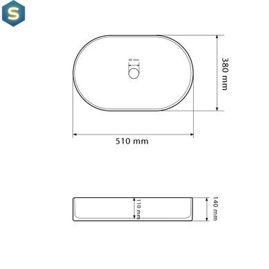 Умывальник VBI Verona 50 beige stone matt накладной VBI-011325, Бежевый