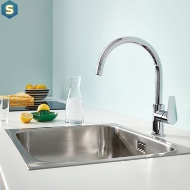 Комплект смесителей для ванной комнаты и кухни Grohe QuickFix Start Edge UA202501SK, Хром
