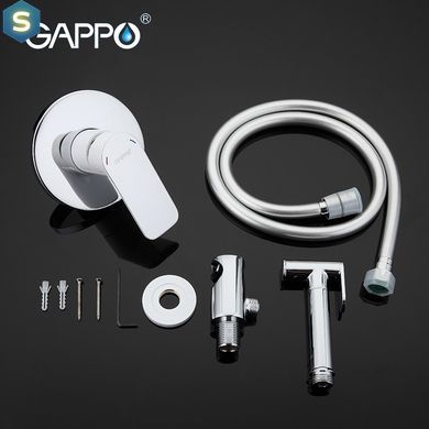 Набор гигиенического душа скрытого монтажа белый/хром Gappo Noar 1/8 G7248, Белый