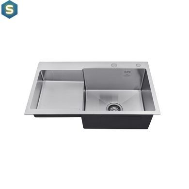 Кухонная мойка Kroner KRP Geb&uuml;rstet - 7848LHM (3,0/1,0 мм) CV030021, Нержавеющая сталь