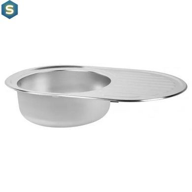 Кухонная мойка 770x500x160 мм + сифон Wezer 7750(08) Satin, Satin