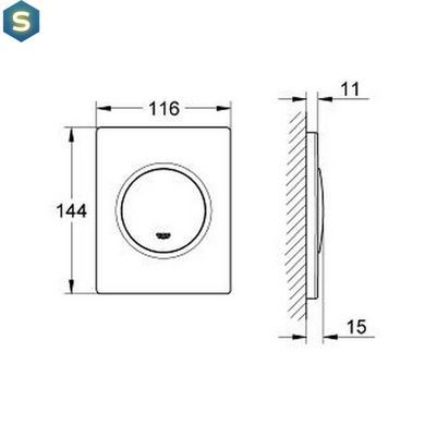 Панель смыва для писсуара Grohe Nova Cosmopolitan 38804000