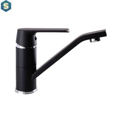Смеситель для умывальника Globus Lux Laguna GLA-0203MQ-10-BB, Черный матовый