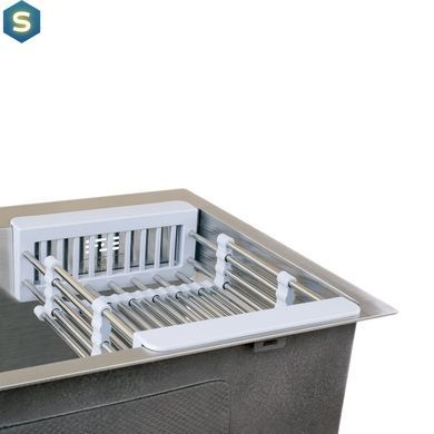 Кухонна мийка Kroner KRP Geb&uuml;rstet - 5843HM (3,0/1,0 мм) CV022801, Нержавіюча сталь
