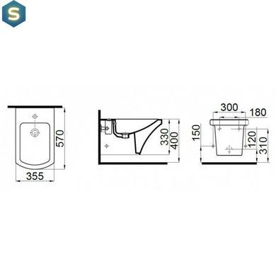 Биде подвесное Idevit Vega 2806-0305, Белый