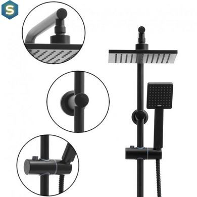 Душова система Yoka Tiki-Blk black BP.TIKI-BLK, Черный матовый