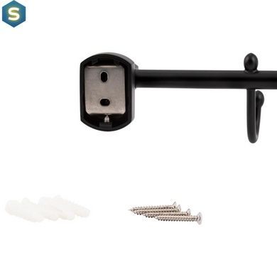Крючок Qtap Liberty BLM 1154-4, Черный матовый