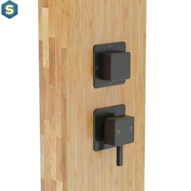 Душова панель Corsan Basti bamboo black B002MBL, Дуб