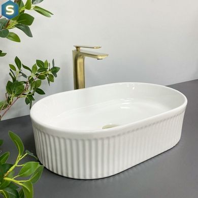 Умивальник (раковина) VBI BIELLA WHITE накладний, Білий