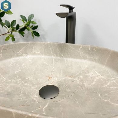 Умывальник VBI Verona 50 beige stone matt накладной VBI-011325, Бежевый