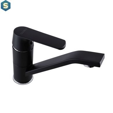 Смеситель для умывальника Globus Lux Laguna GLA-0203MQ-10-BB, Черный матовый
