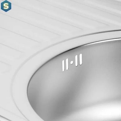 Кухонная мойка 770x500x160 мм + сифон Wezer 7750(08) Satin, Satin