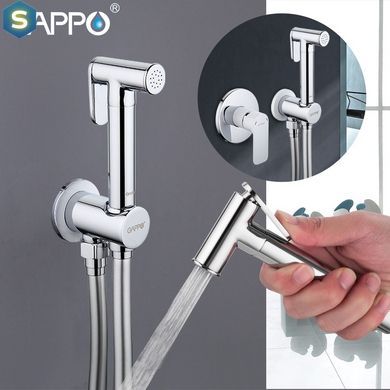 Набор гигиенического душа скрытого монтажа белый/хром Gappo Noar 1/8 G7248, Белый