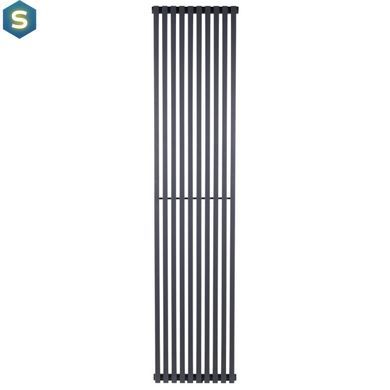 Дизайнерский радиатор Betatherm Quantum 1 H-1800 мм, L-405 мм (RAL7024M) нижнее подключение BQ 1180/10 7024М 99, Графит