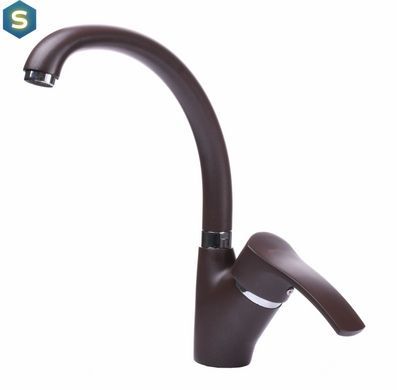 Змішувач для кухні Globus Lux GLQU-0203S-BIG-6-Marone, Цемент матовий