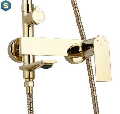 Душевая система Rea Storm gold с изливом REA-P9531, Золотой