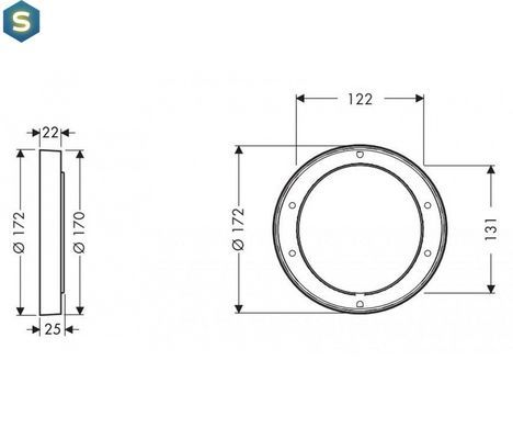Подовження для зовнішньої частини Hansgrohe 13596000