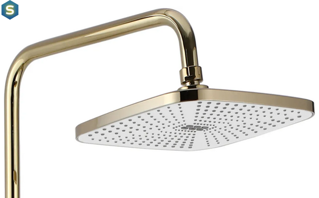 Душевая система Rea Storm gold с изливом REA-P9531, Золотой