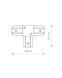 З'єднувач Nowodvorski 9187 Profile t-connector IP20 Wh