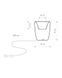 Світильник вуличний Nowodvorski 9711 Flowerpot E27 1x60W IP44 Wh