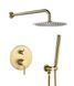 Душевая система VBI Milano brushed gold скрытого монтажа VBI-050109BG, Золотой
