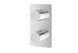 Душева система Kohlman Experience 25 chrome з термостатом + BOX прихованого монтажу KPL-QW432EQ25, Хром