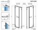 Душевая дверь Radaway Arta DWS 130 см 386828-03-01R+386092-03-01R